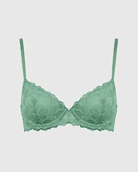 Soutien-gorge demi-buste non doublé en dentelle