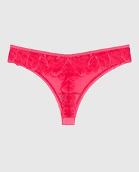 Lace Back Thong Panty