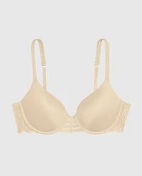 La Senza | Smooth Lightly Lined Full Coverage Bra with Lace Wing Microfiber