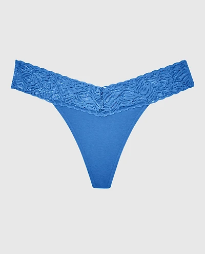 Tanga en coton à taille V