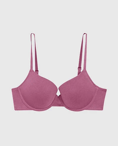 Soutien-gorge demi-buste en doux coton légèrement doublé