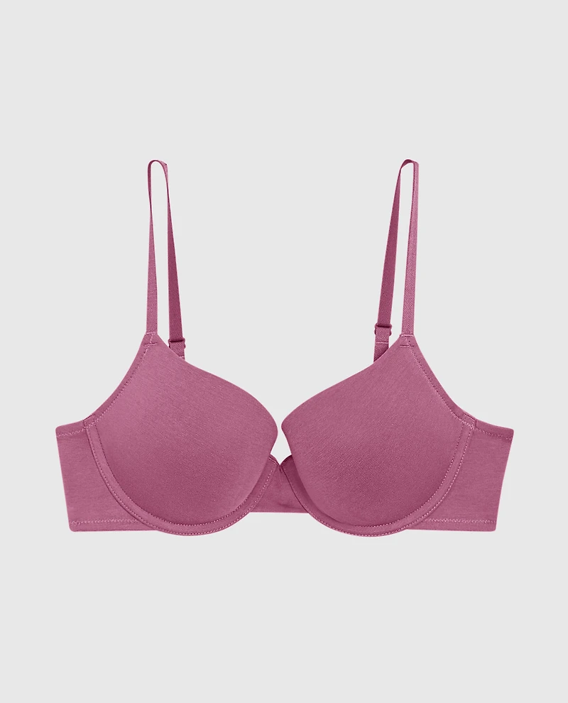 Essentials Smooth Cotton Lightly Lined Demi Bra