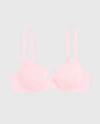 Smooth Lightly Lined Demi Bra Pink-A-Boo