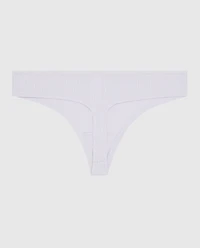 Ribbed Thong Panty Lavender Cake