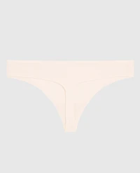 Ribbed Thong Panty Ivory Dawn