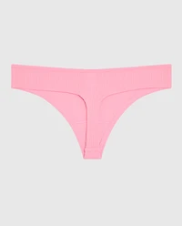 Ribbed Thong Panty Make Me Blush