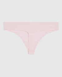 Ribbed Thong Panty Pink-A-Boo