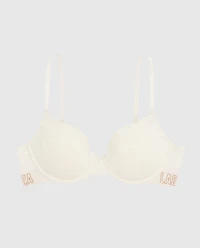 Doux soutien-gorge demi-buste légèrement doublé