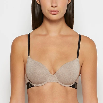 Smooth Lightly Lined Demi Bra Leafless Tree Heather
