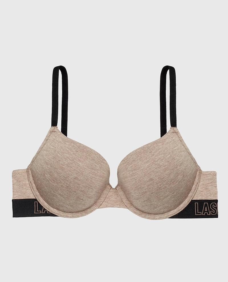 Smooth Lightly Lined Demi Bra Leafless Tree Heather