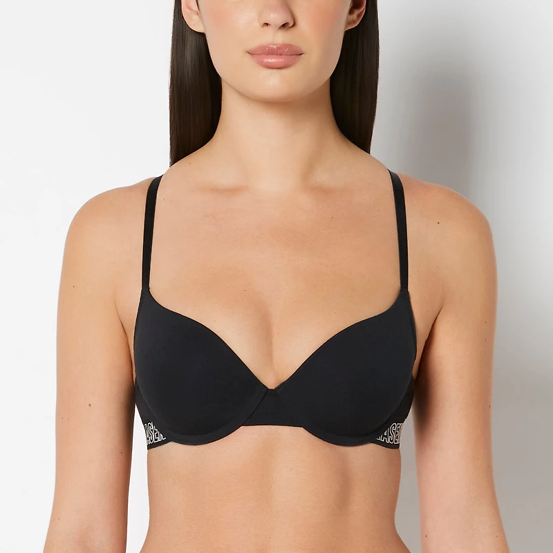 Lightly Lined Demi Bra Tuxedo Black