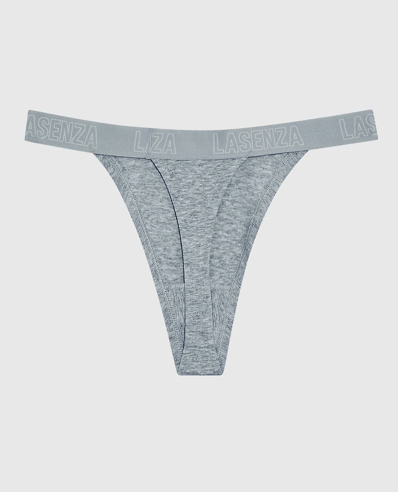 Tanga de tous les jours avec bordure à logo