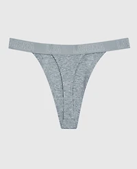 Tanga de tous les jours avec bordure à logo