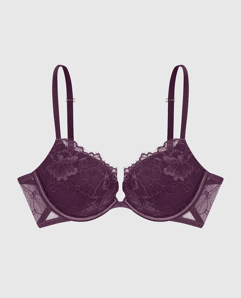 Soutien-gorge pigeonnant avec dentelle