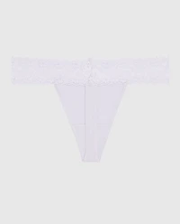 Thong Panty with Lace Lavender Cake