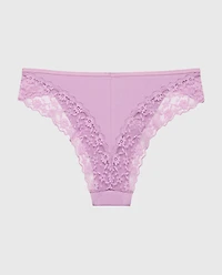 Cheeky Panty With Lace Trim Regal Orchid