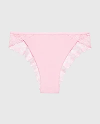 Mini-coquine en coton avec bordure dentelle doux rêve