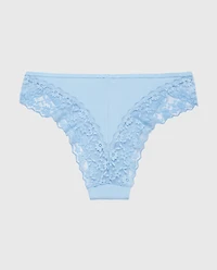 Cheeky Panty With Lace Trim Glacier Lake