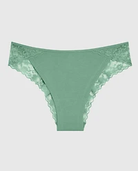 Cheeky Panty with Lace Trim Wintermint