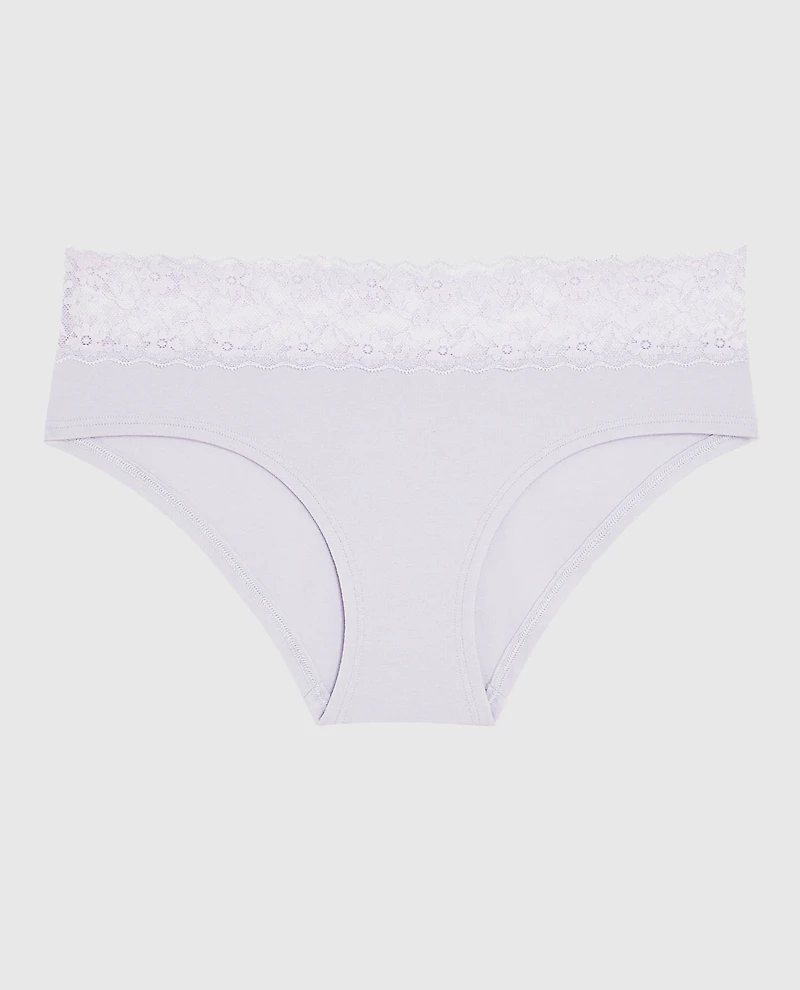 Hipster Panty with Lace in Lavender Cake