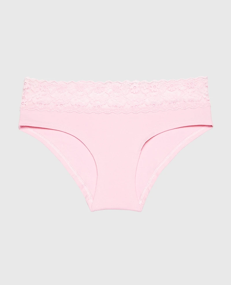 Hipster Cotton Panty With Lace Trim Sweet Dream