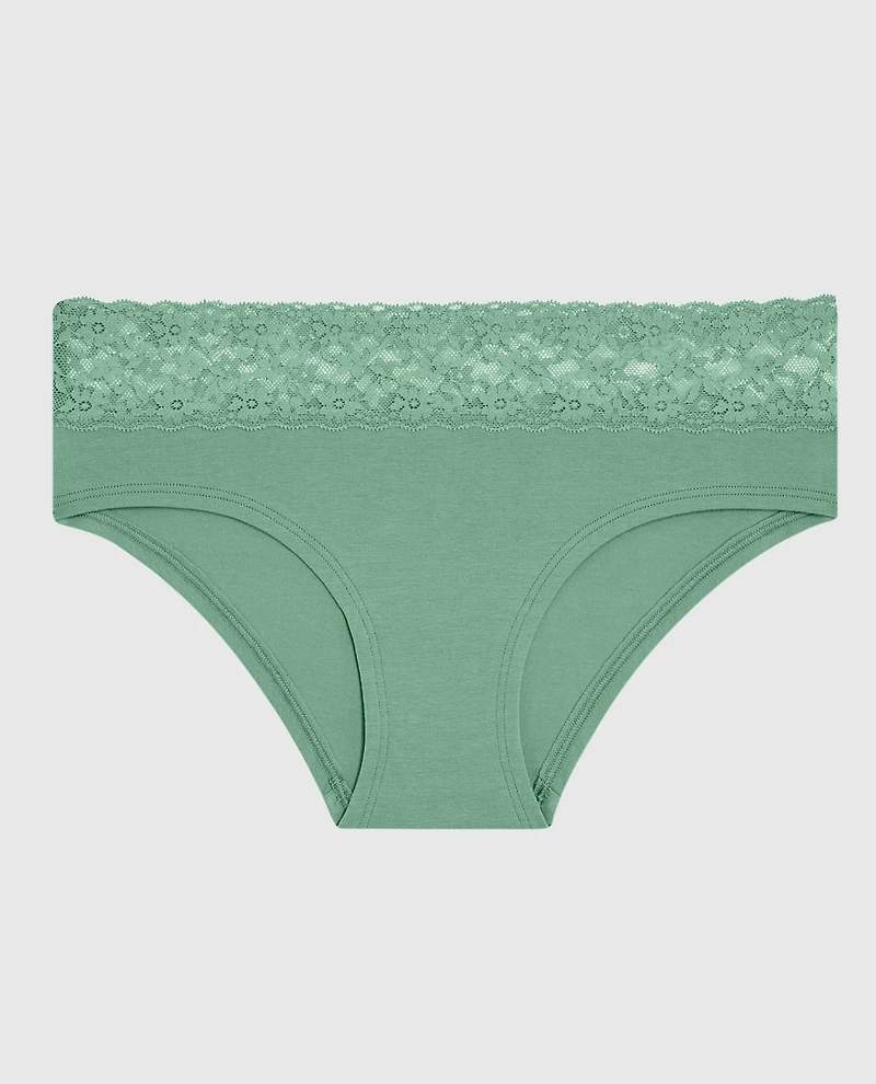 Hipster Panty with Lace Wintermint