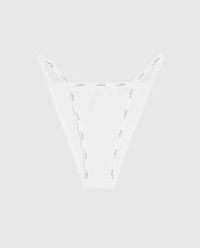 Cheeky Panty with Logo Trim Ivory