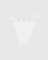 Cheeky Panty with Logo Trim Ivory