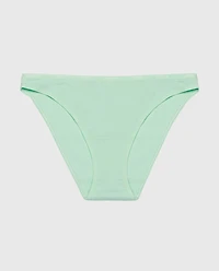 Bikini Panty with Logo Trim Mist Green