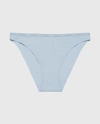 Bikini Panty with Logo Trim Subdued Blue
