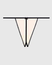 Ultrasoft Ribbed G-String Panty in Ivory Dawn