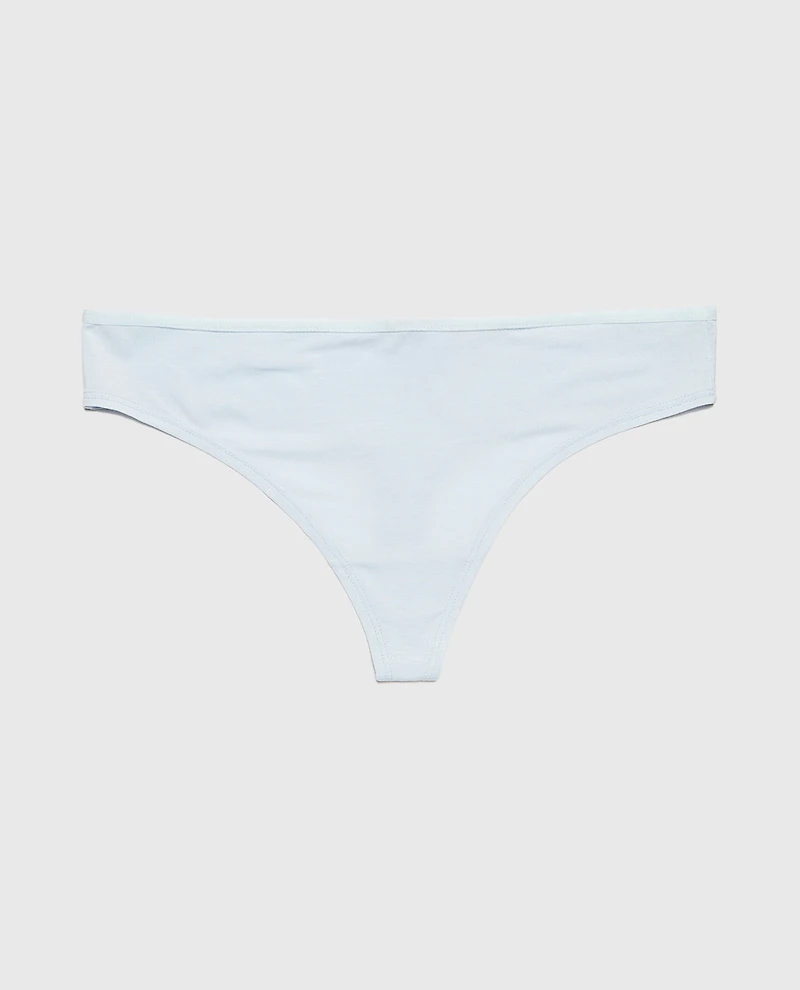 Tanga Ultrasoft en modal bleu de méthylène