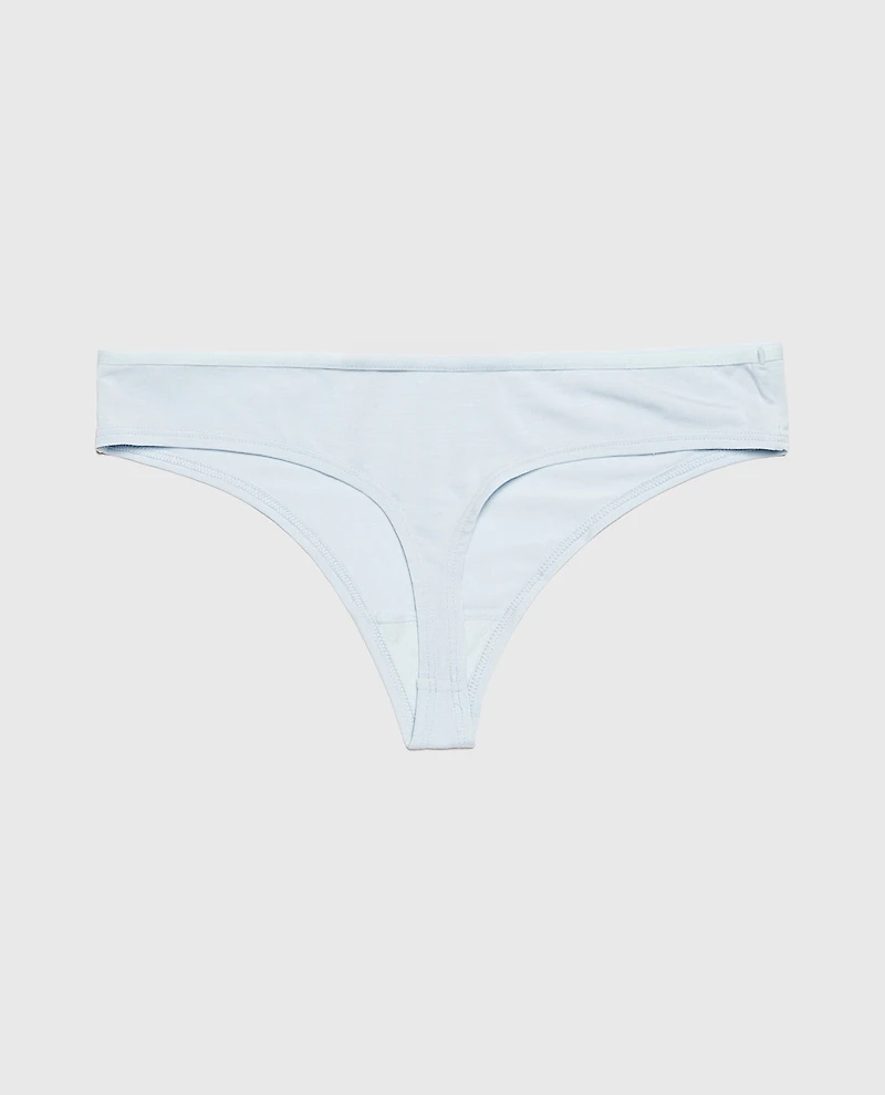 Tanga Ultrasoft en modal bleu de méthylène