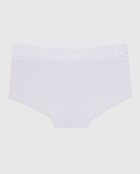 Boyshort Panty with Lace Lavender Cake