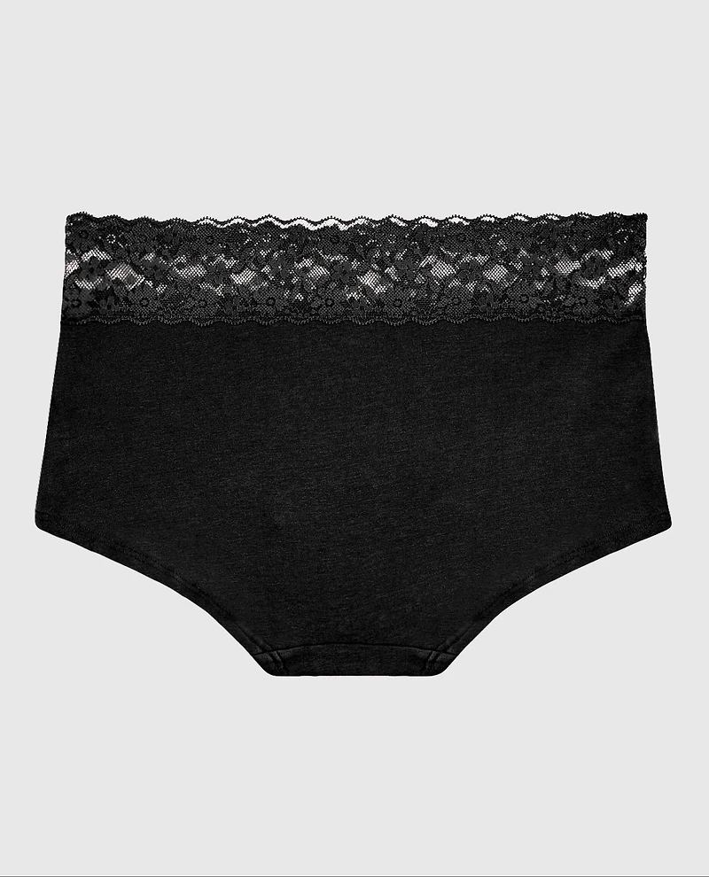 Boyshort Panty Tuxedo Black
