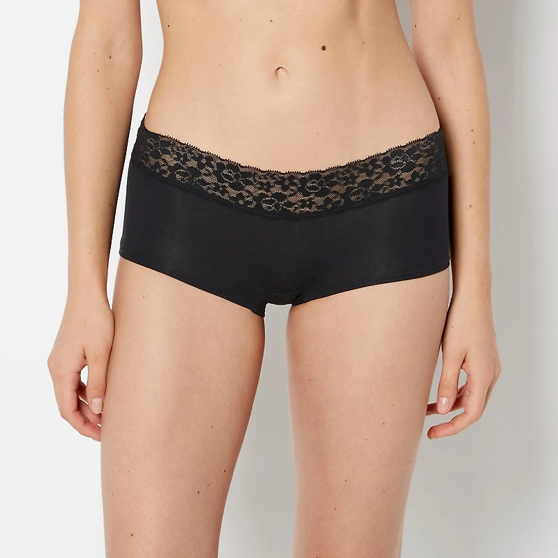 Boyshort Panty Tuxedo Black