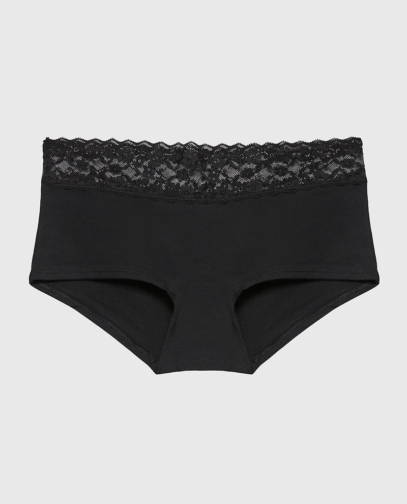 Boyshort Panty Tuxedo Black