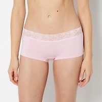 Boyshort Cotton Panty With Lace Trim Sweet Dream