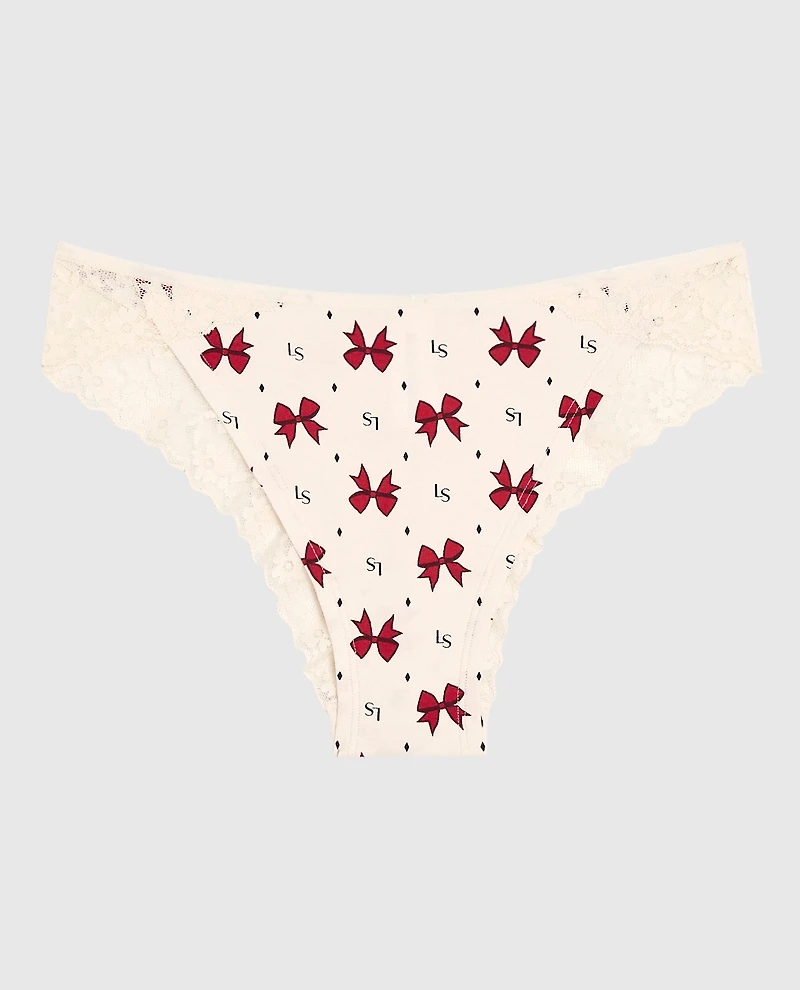 Culotte cheeky avec bordure en dentelle révérence à la reine