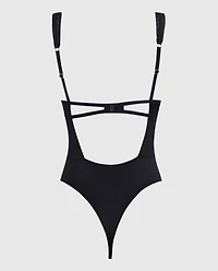 Lightly Lined Plunge Bodysuit