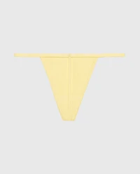 G-Sring Panty with Logo Trim Mellow Yellow