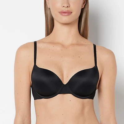 Smooth Lightly Lined Demi Bra Tuxedo Black