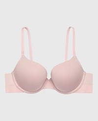 Lightly Lined Demi Bra with Logo Iced Lilac