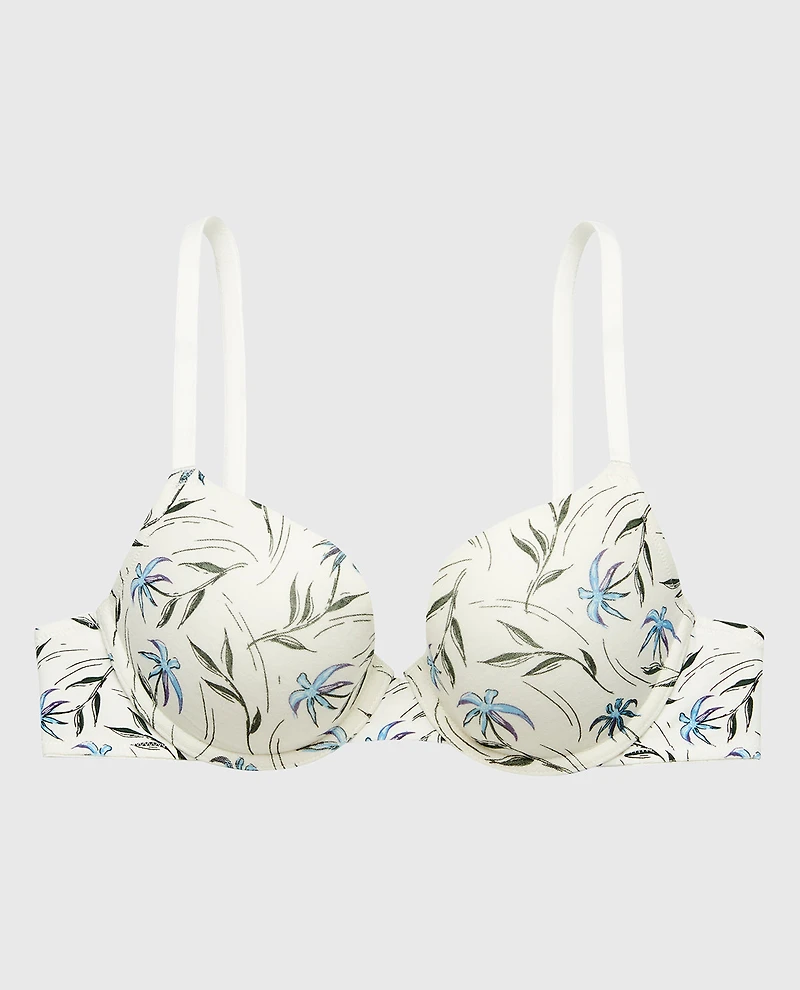 Cotton Demi Bra Falling Foliage
