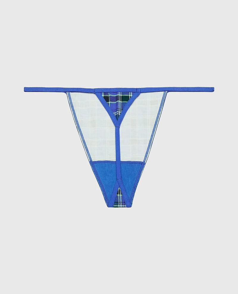 Ultrasoft Modal G-String Panty Soft Montreal Plaid