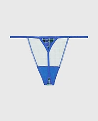 Ultrasoft Modal G-String Panty Soft Montreal Plaid