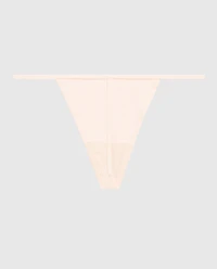 Ribbed G-String Panty Ivory Dawn