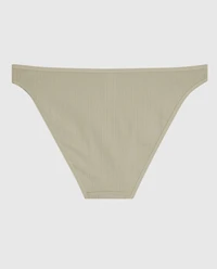 Ribbed Bikini Panty Stone Grey