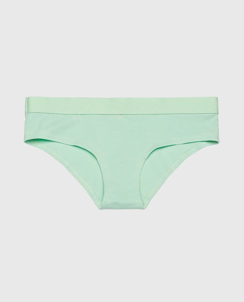 Hipster Panty with Logo Band Mist Green