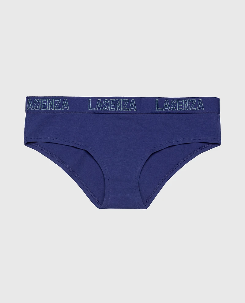 Hipster Panty with Logo Band Dusk Blue
